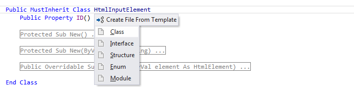 ReSharper: File templates in Visual Basic ReSharper: File templates in Visual Basic