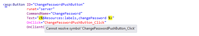 ReSharper: 'Create method' quick-fix in ASP.NET ReSharper: 'Create method' quick-fix in ASP.NET