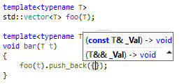 ReSharper C++: Parameter information with dependent code ReSharper C++: Parameter information with dependent code
