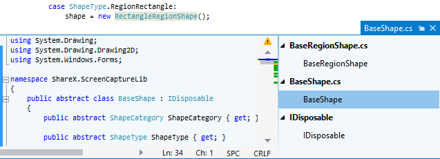 ReSharper. Studying base symbols in the Peek Definition view ReSharper. Studying base symbols in the Peek Definition view