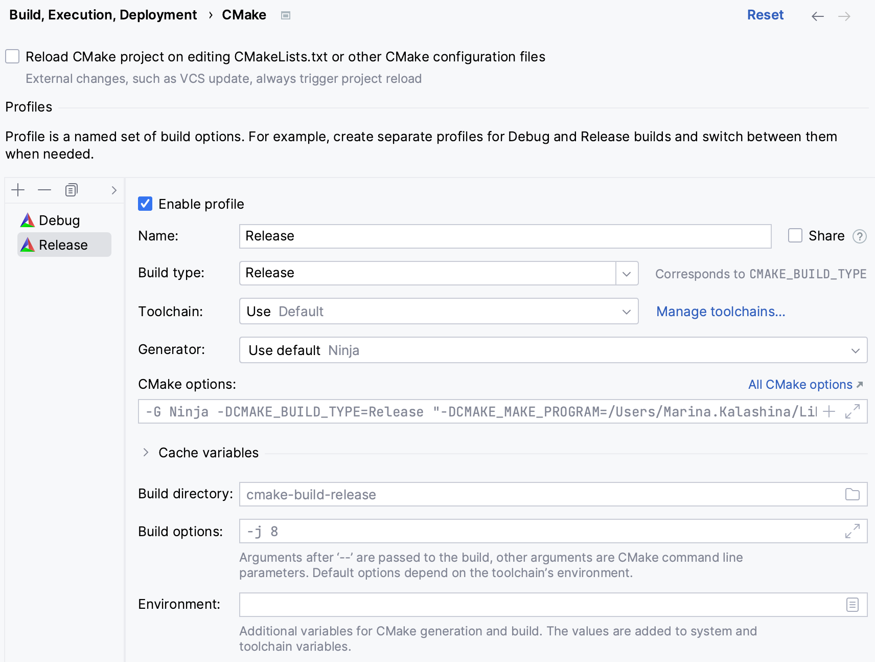 Adding a release CMake profile Adding a release CMake profile