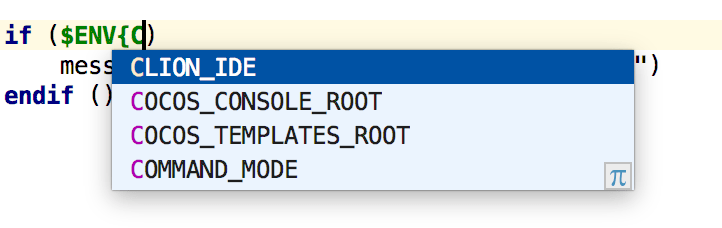 code completion for environment variables in cmake files code completion for environment variables in cmake files