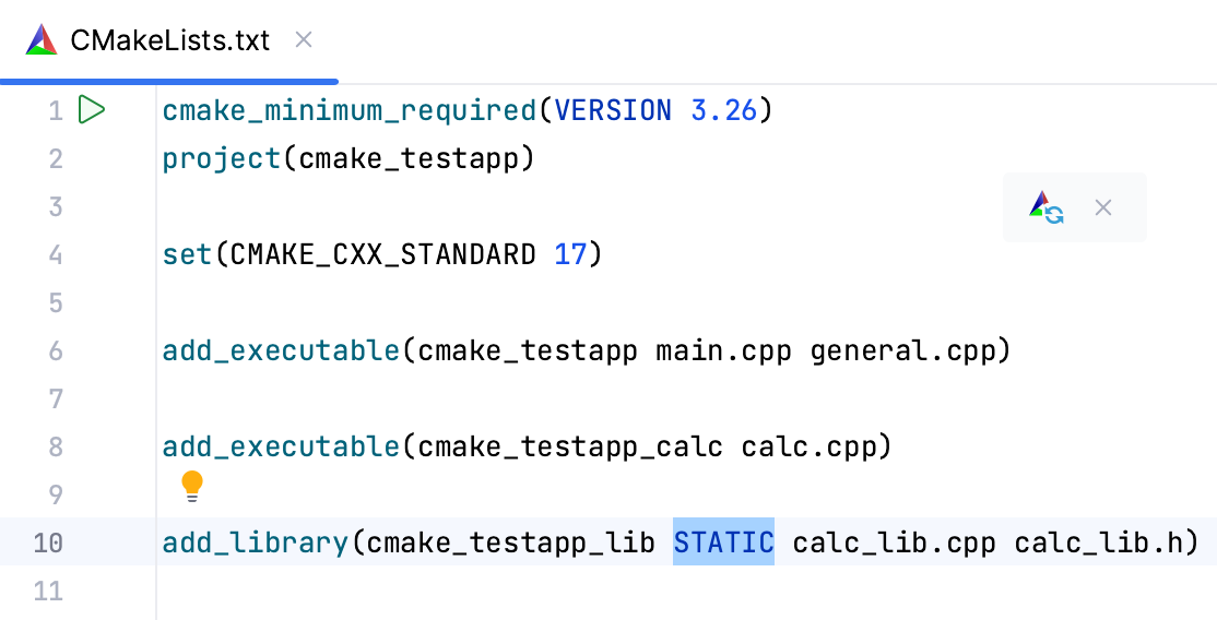 Manually changing CMakeLists.txt Manually changing CMakeLists.txt
