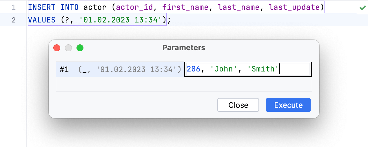 Using array of values as a parameter Using array of values as a parameter