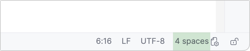 Indentation widget Indentation widget