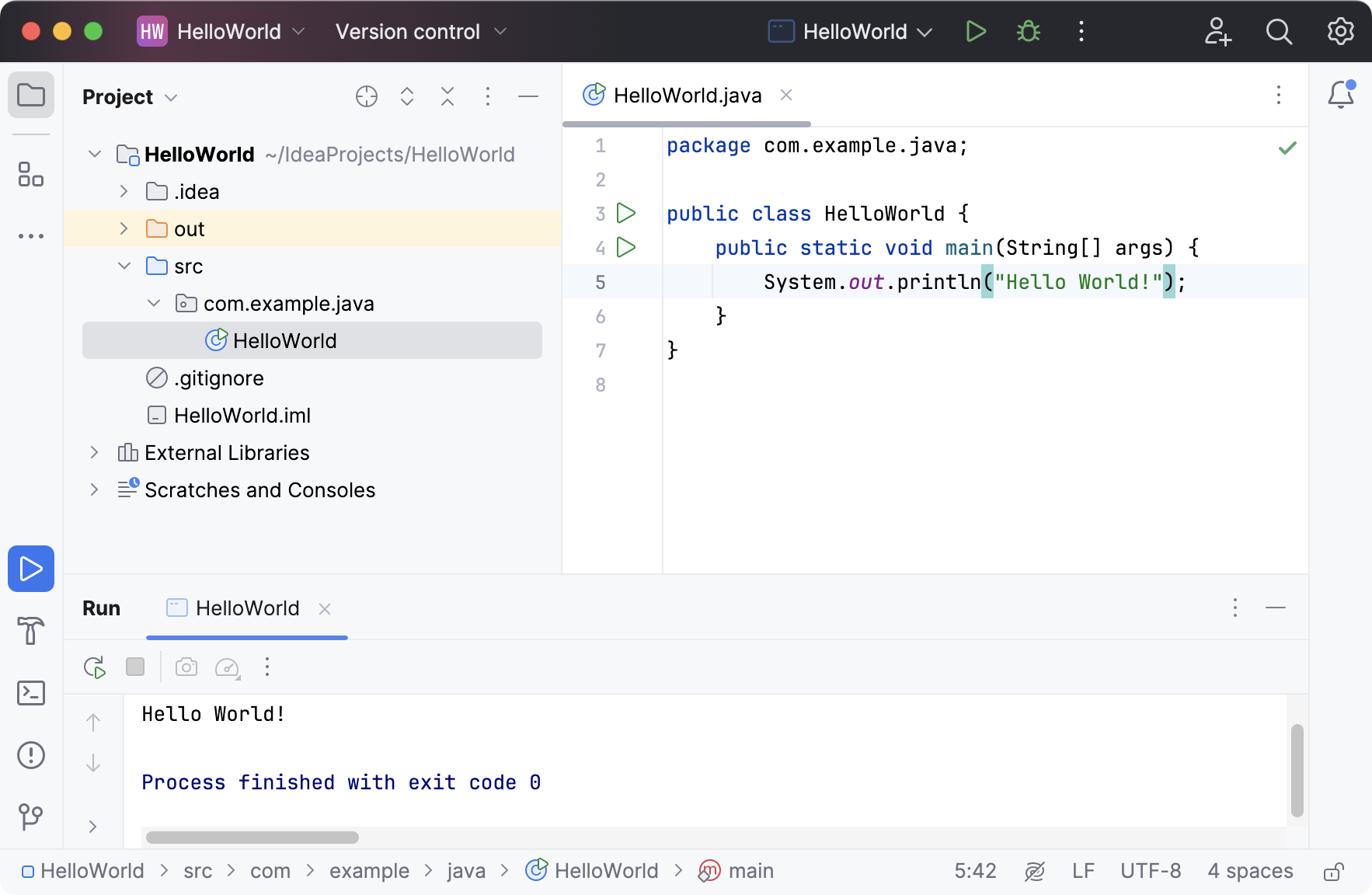 IntelliJ IDEA project overview IntelliJ IDEA project overview