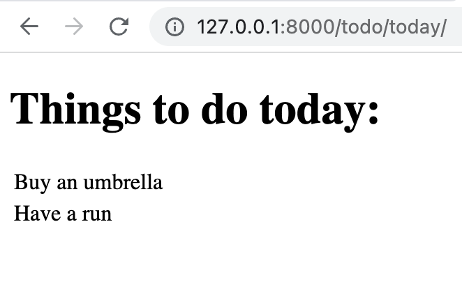 To-do items with due day today To-do items with due day today