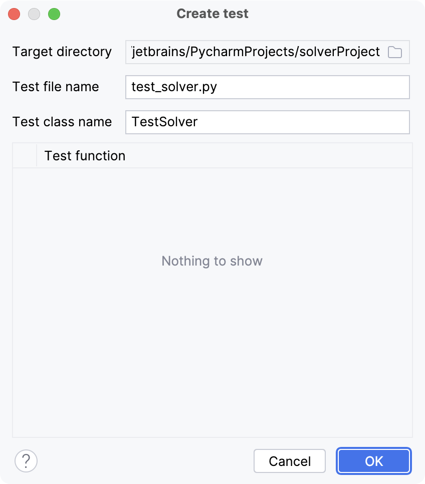 Test dialog Test dialog