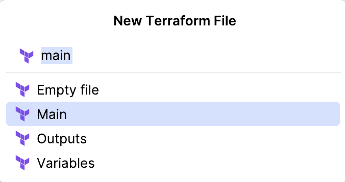 Terraform file type
