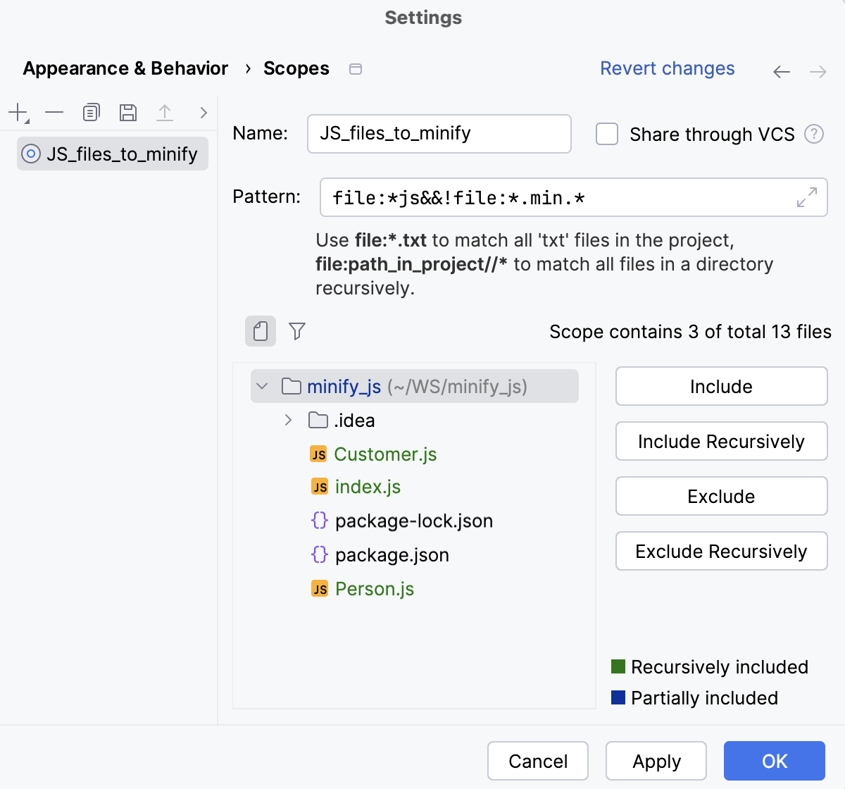Type pattern manually