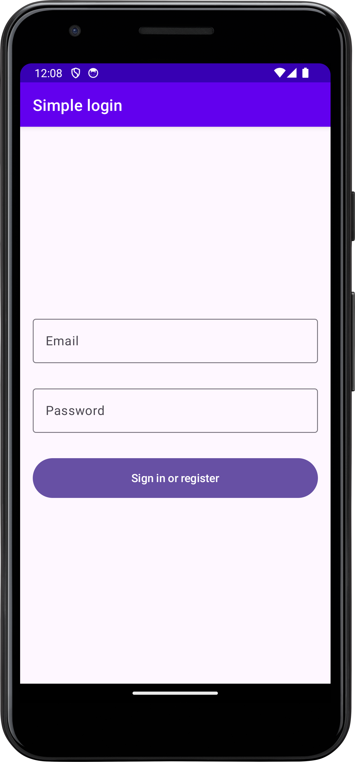 Android login application Android login application