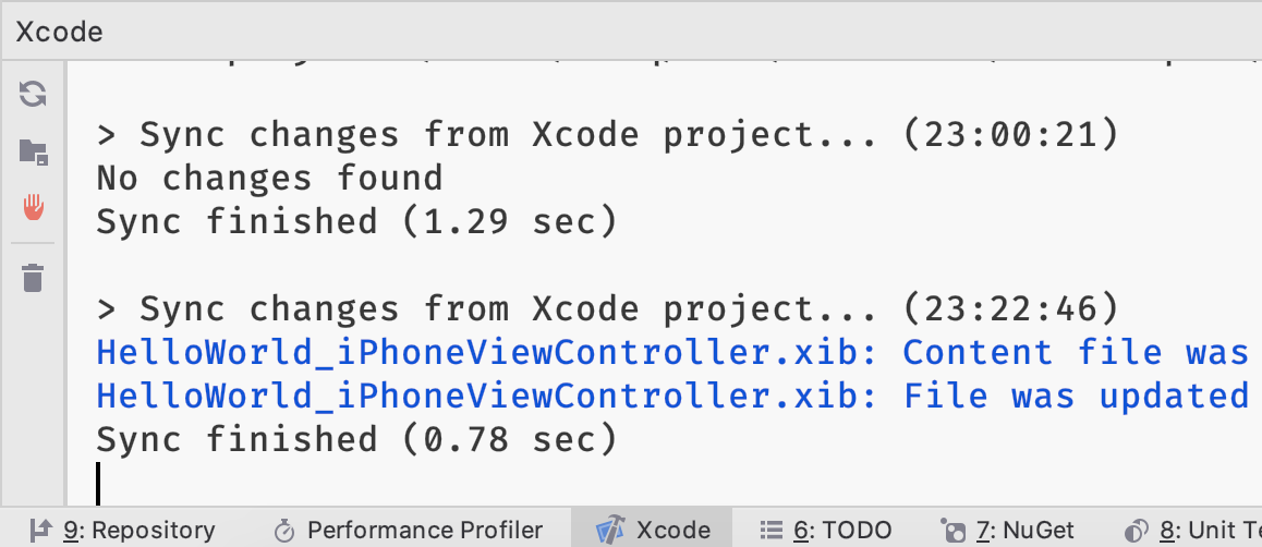 .NET MAUI development in JetBrains Rider: Xcode console .NET MAUI development in JetBrains Rider: Xcode console